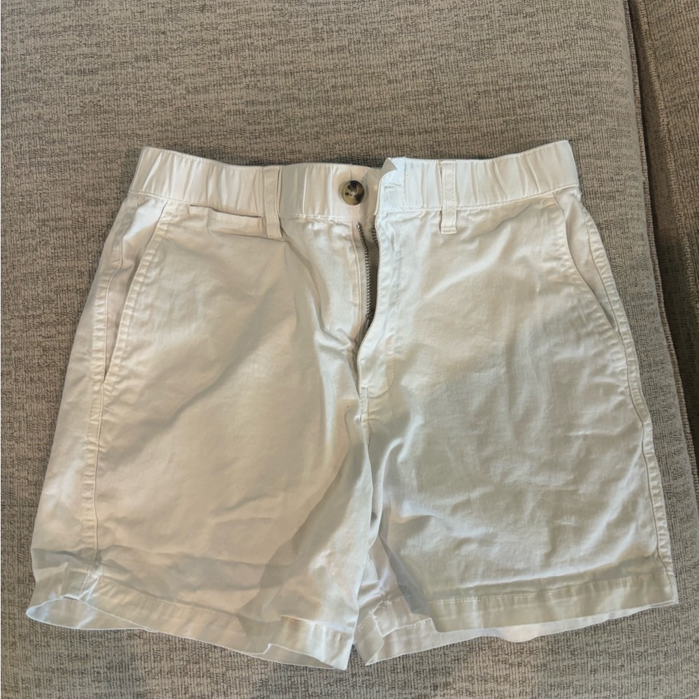 Men's White Cargo Shorts